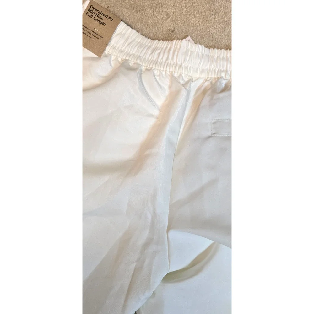 Nike Windrunner Womens Small Sail Shine Pants Oversized Full Length NWT NEW